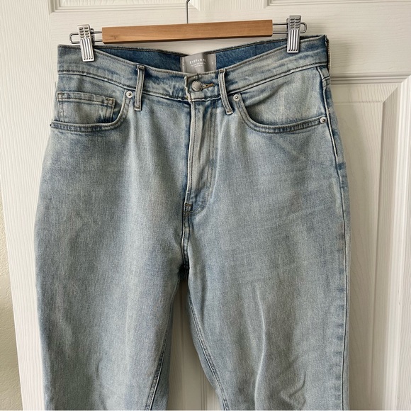 Everlane The Cheeky Split-Hem Jean Vintage Light Wash Size 29 Organic Cotton - Picture 6 of 15